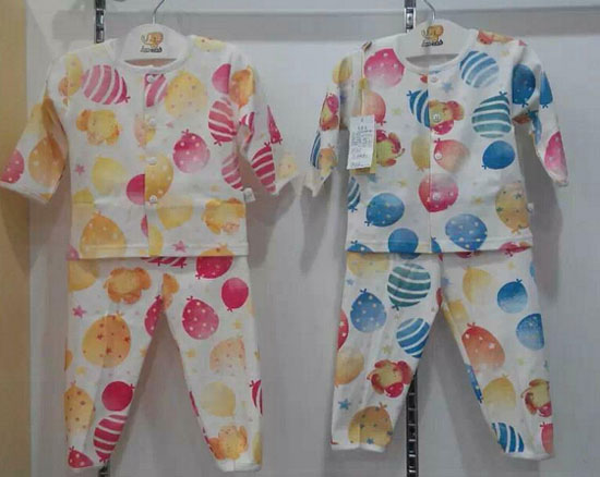 圣嬰島多彩水果兒童內(nèi)衣套裝帶扣