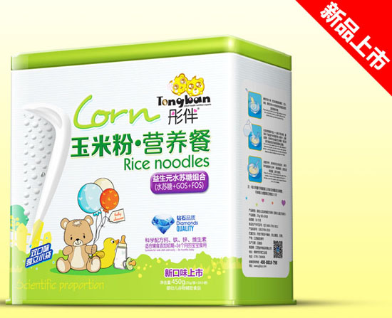 彤伴益生元水蘇糖組合玉米粉營(yíng)養(yǎng)餐鐵聽(tīng)
