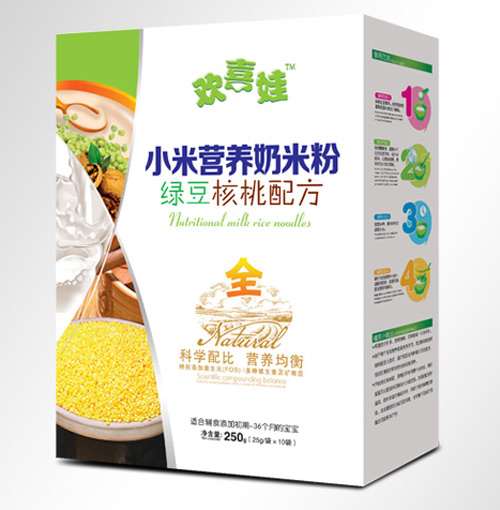 歡喜娃綠豆核桃配方小米營養(yǎng)奶米粉