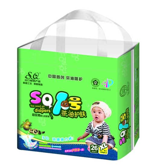SQ1號(hào)茶油護(hù)膚嬰兒紙尿褲XL碼