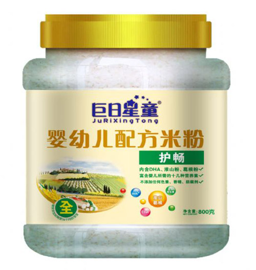 巨日星童桶裝嬰幼兒配方護暢米粉