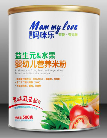 巨日媽咪樂益生元水果嬰幼兒營(yíng)養(yǎng)米粉果味蔬菜配方