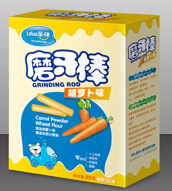 樂(lè)伴磨牙棒胡蘿卜味80克