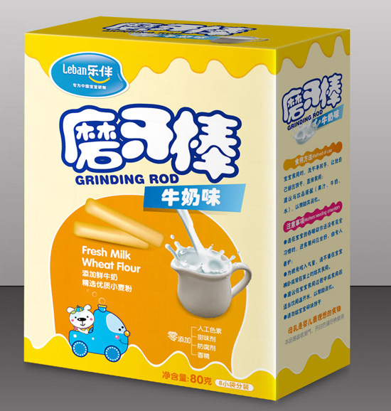 樂伴磨牙棒牛奶味80克