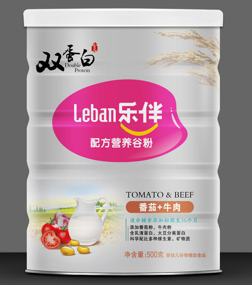 樂伴番茄+牛肉雙蛋白營養(yǎng)谷粉500克