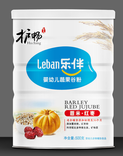 樂伴薏米紅棗嬰幼兒蔬菜谷粉500克