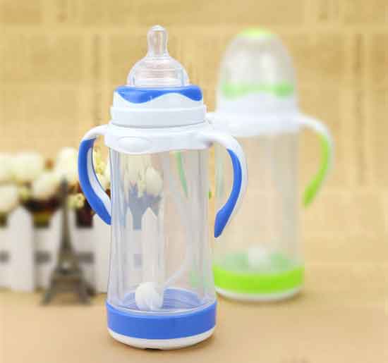 禾皋復雙色包膠兩用放防爆奶瓶240ml
