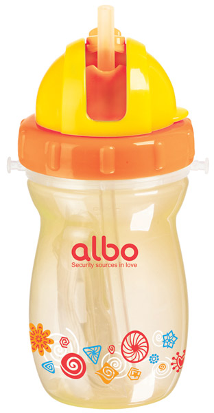 愛(ài)樂(lè)寶250Ml背帶水壺黃