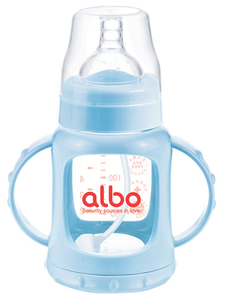 愛樂寶150ml防爆自動玻璃奶瓶藍(lán)