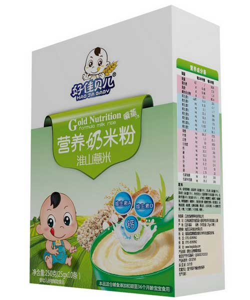 好佳貝兒淮山薏米盒裝營養(yǎng)奶米粉