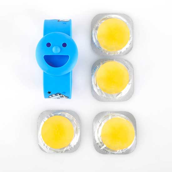 風(fēng)語(yǔ)笑臉?biāo){色+4豆防蚊手表