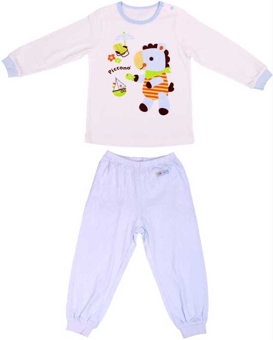 比卡諾藍(lán)白小馬嬰兒套裝