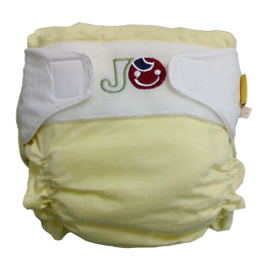 巧爸比純棉防尿褲黃色背面