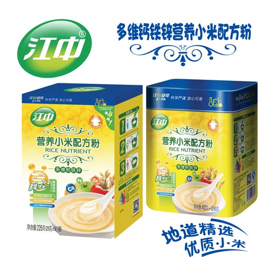 江中多維鈣鐵鋅營養(yǎng)小米配方米粉