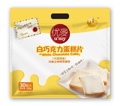 優(yōu)麥白巧力味蛋糕片(30片裝)