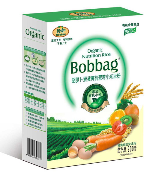 貝兜胡蘿卜蛋黃有機(jī)營養(yǎng)小米米粉