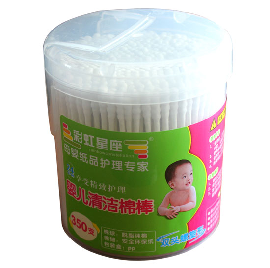 彩虹星座清潔棉棒(雙頭螺旋形)