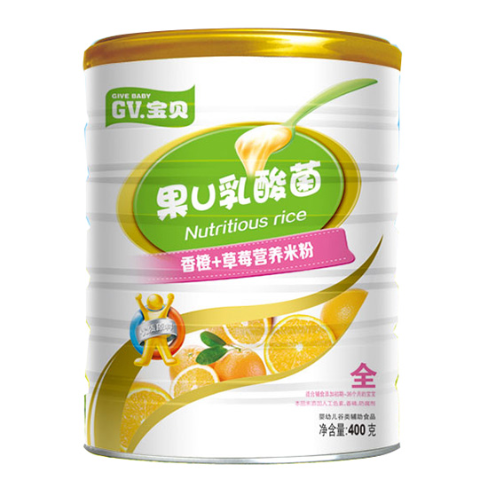 GV寶貝果U乳酸菌香橙草莓營(yíng)養(yǎng)米粉