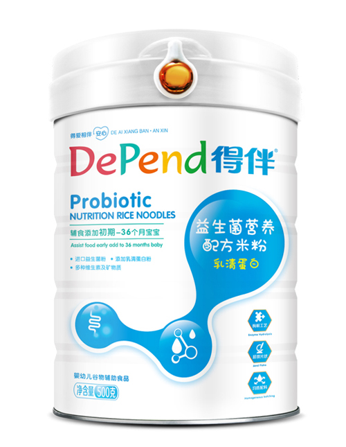 得伴益生菌營養(yǎng)配方米粉(乳清蛋白)