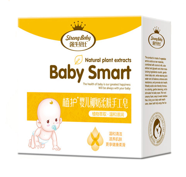 強生貝比嬰兒椰奶柔膚手工皂