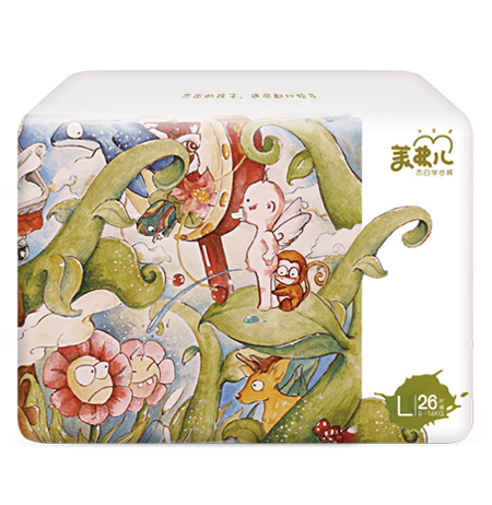 美弗兒杰白學步褲L碼-26片-全芯體3D懸浮芯-瞬吸干爽