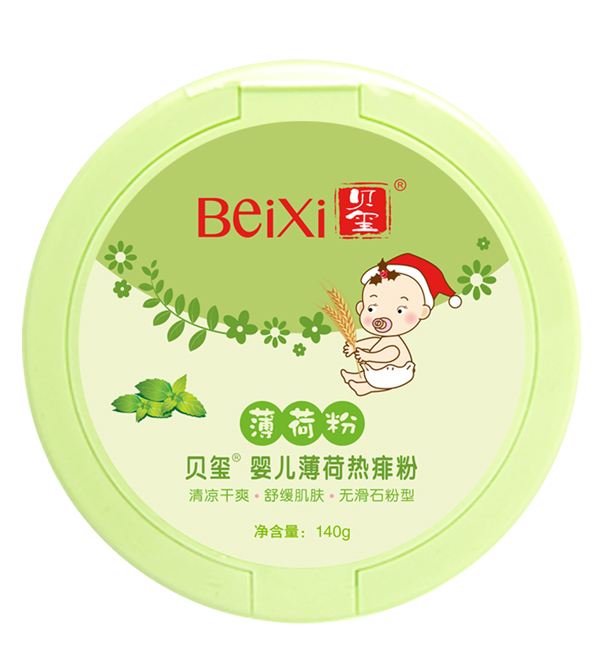 貝璽嬰兒薄荷熱痱粉(140g)