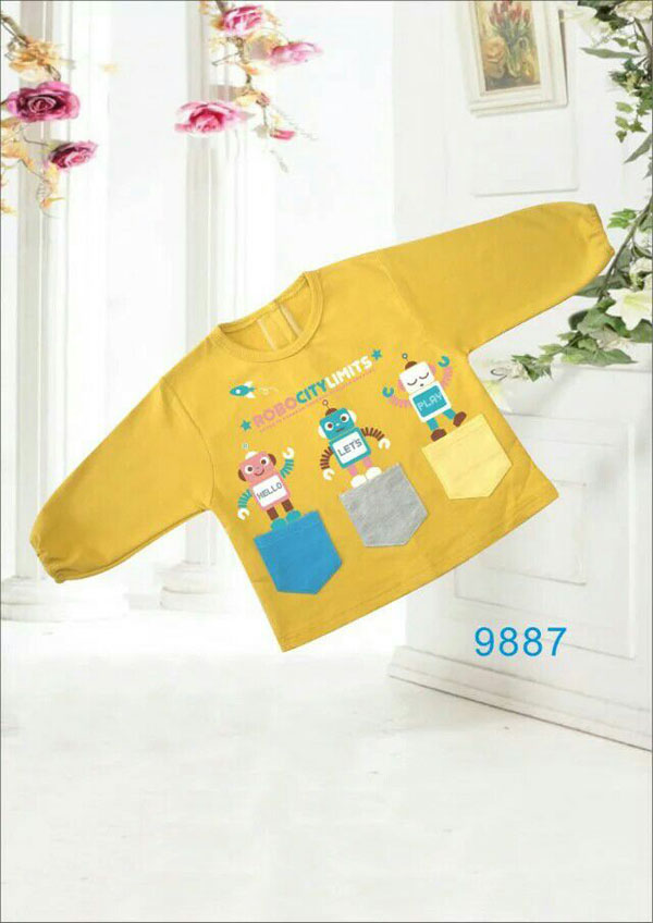 快樂小天天衛(wèi)衣 黃色 三小機(jī)器人