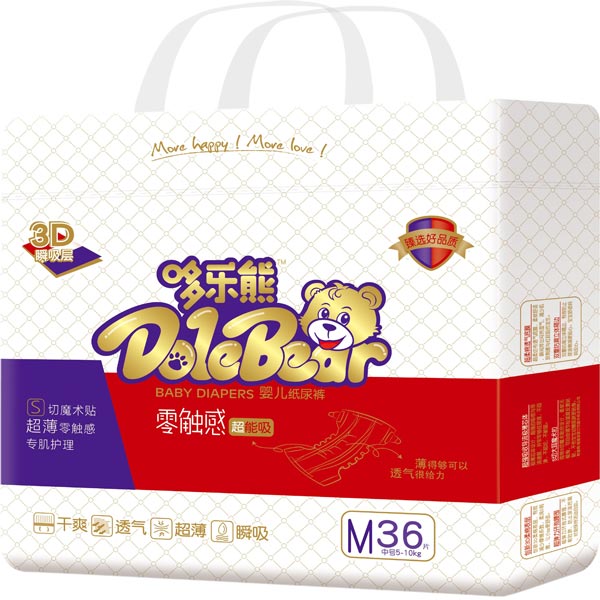 哆樂熊零觸感紙尿褲M36