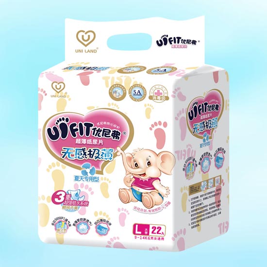 優(yōu)尼弗無感極薄嬰兒紙尿片L碼22入