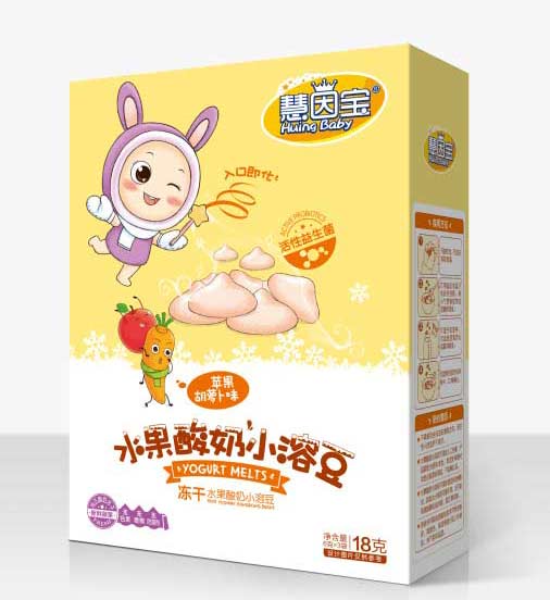 慧因?qū)毺O(píng)果蘿卜味水果酸奶小溶豆