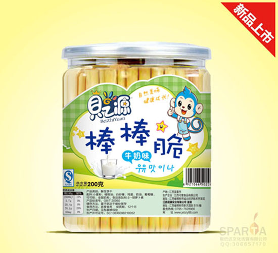 貝之源棒棒脆牛奶味