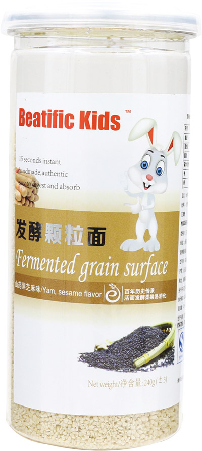 山藥黑芝麻味發(fā)酵顆粒面