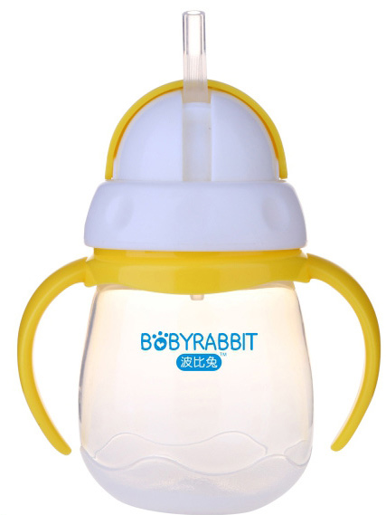 波比兔180ML手把吸管水杯
