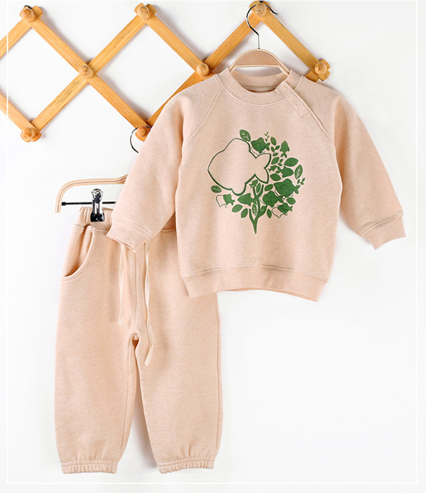 星語伊春秋休閑童衛(wèi)衣套裝長袖韓版