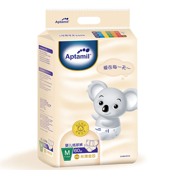 愛(ài)他美絲薄金芯紙尿褲M(mǎn)碼60片