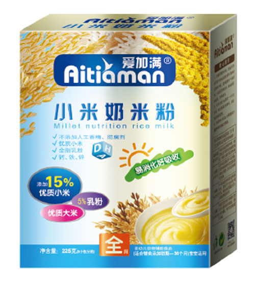 愛加滿小米奶米粉盒裝
