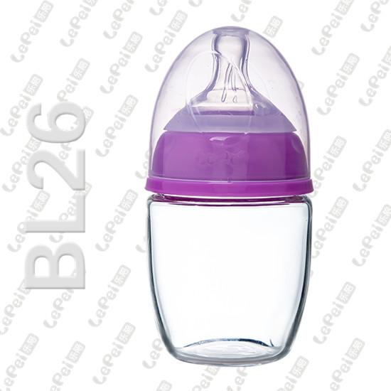 樂陪無柄玻璃奶瓶