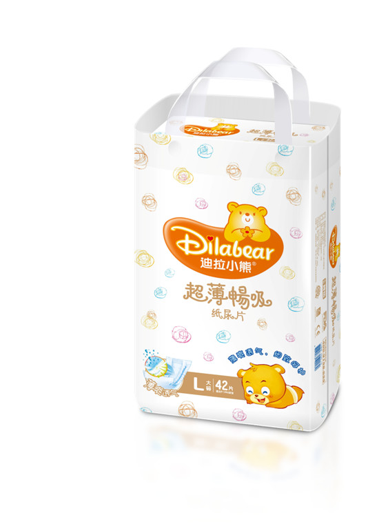 迪拉小熊超薄暢吸紙尿片L碼42片