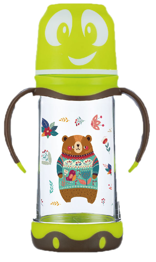 紐優(yōu)特麗透奶寬口tritan奶瓶270ml青色