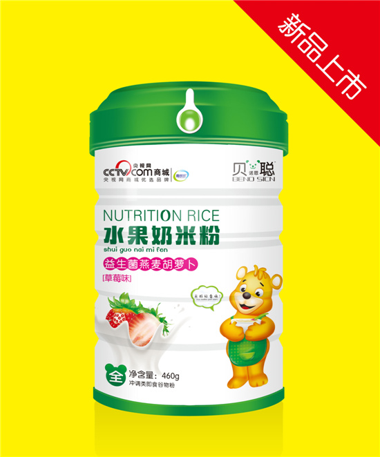 貝諾思聰益生菌燕麥胡蘿卜水果奶米粉