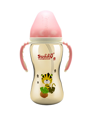 小太陽韓國(guó)進(jìn)口納米銀彩印奶瓶330ML