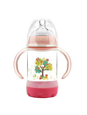 愛(ài)貝爾時(shí)尚防爆玻璃奶瓶150ML