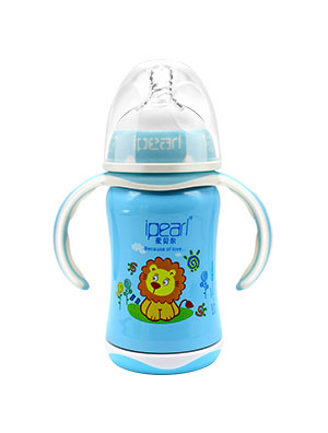 愛(ài)貝爾不銹鋼保溫奶瓶210ML(寬口徑)