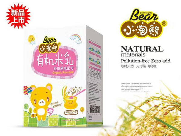 小淘熊有機(jī)米乳經(jīng)典原味配方盒裝