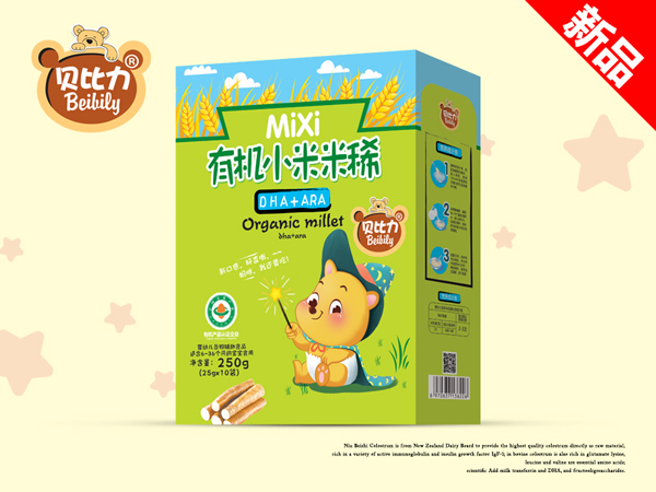 貝比力有機(jī)小米米稀-DHA+ARA盒裝