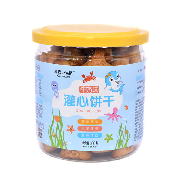 海底小縱隊(duì)灌心餅干牛奶味