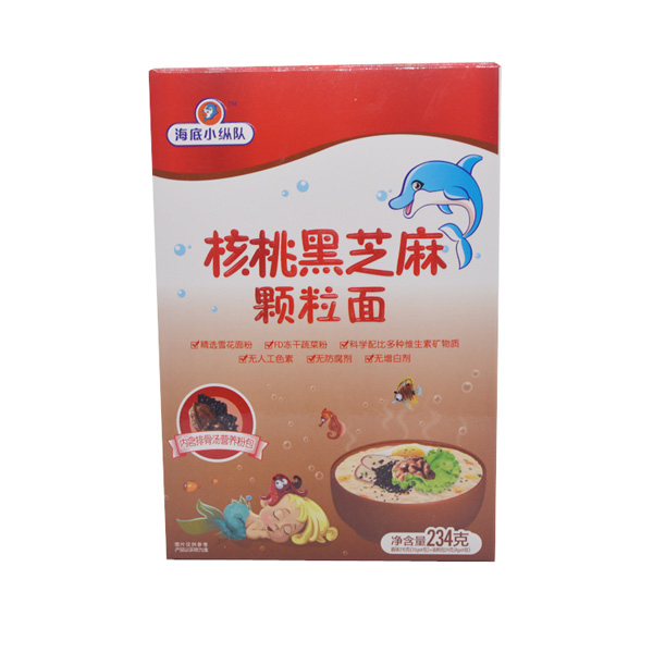 海底小縱隊核桃黑芝麻顆粒面