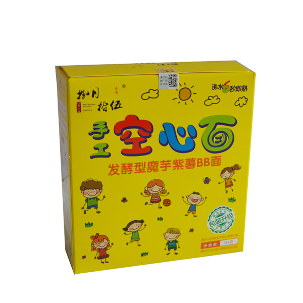 捌月拾伍魔芋紫薯空心面盒裝184g