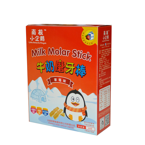 南極小企鵝牛奶磨牙棒草莓味