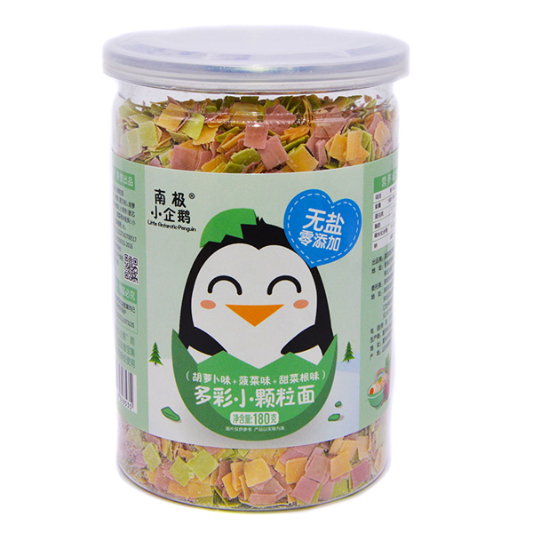 南極小企鵝無(wú)鹽顆粒面胡蘿卜味+菠菜味+甜菜根味
